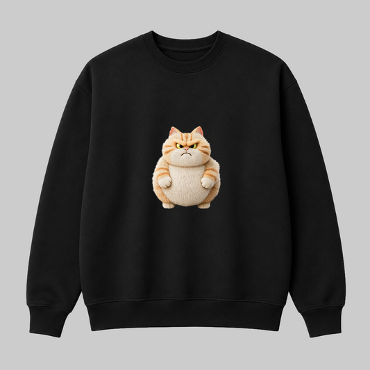 Condescending Cat Sweatshirt — Bad Moods Club