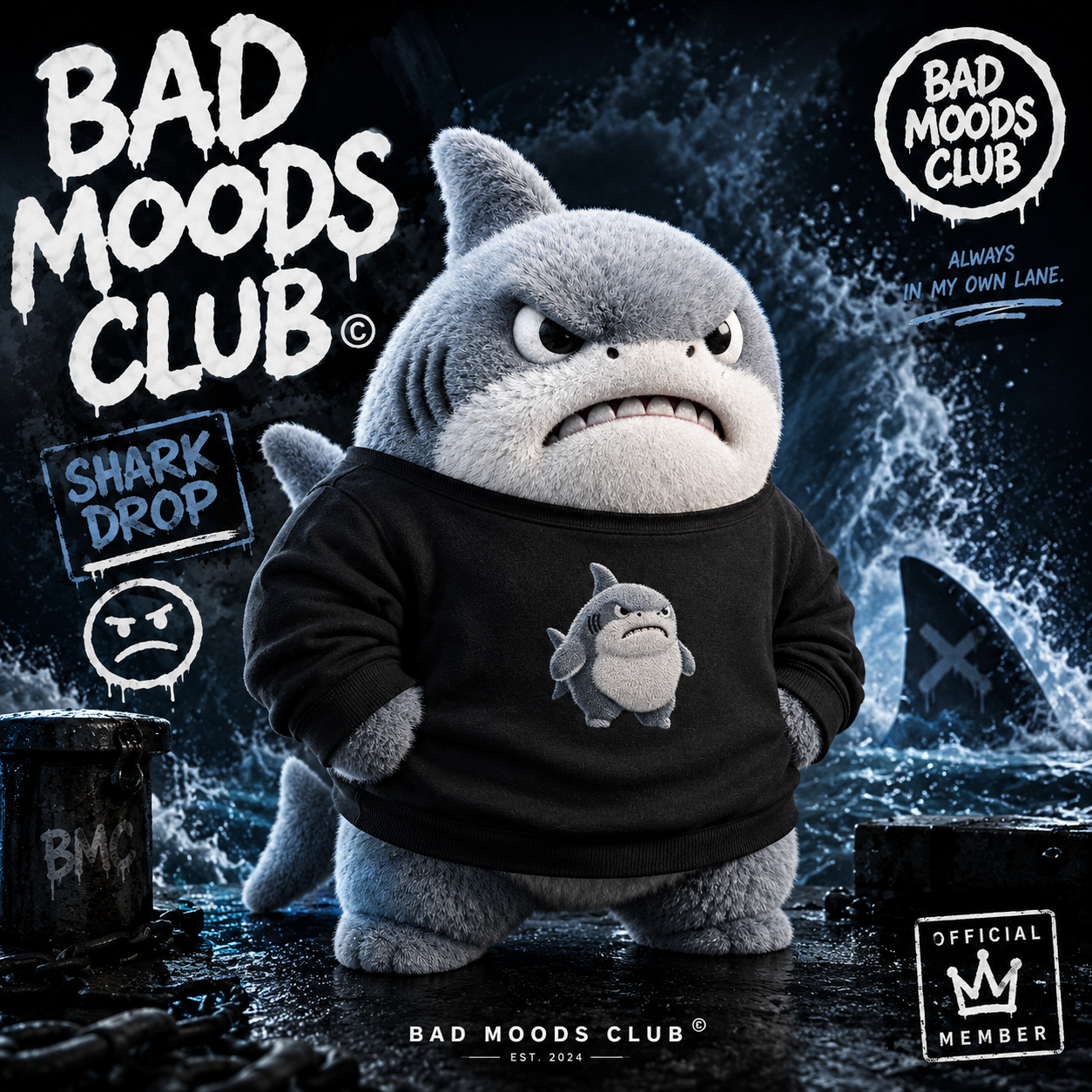 Mad Shark white