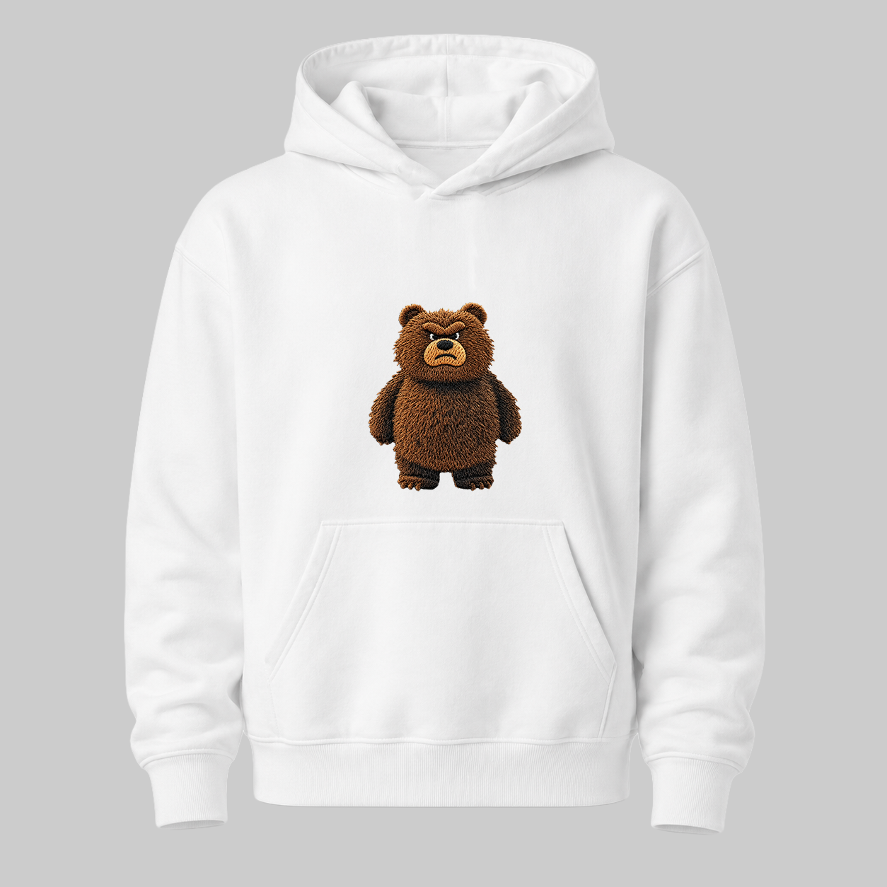 Brooding Brown Bear Hoodie — Bad Moods Club