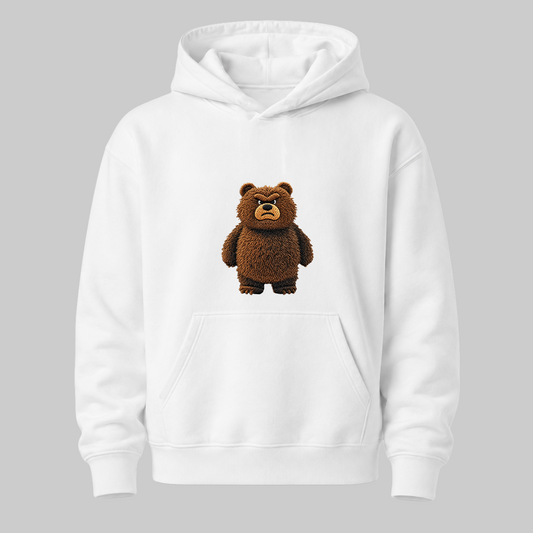 Brooding Brown Bear Hoodie — Bad Moods Club