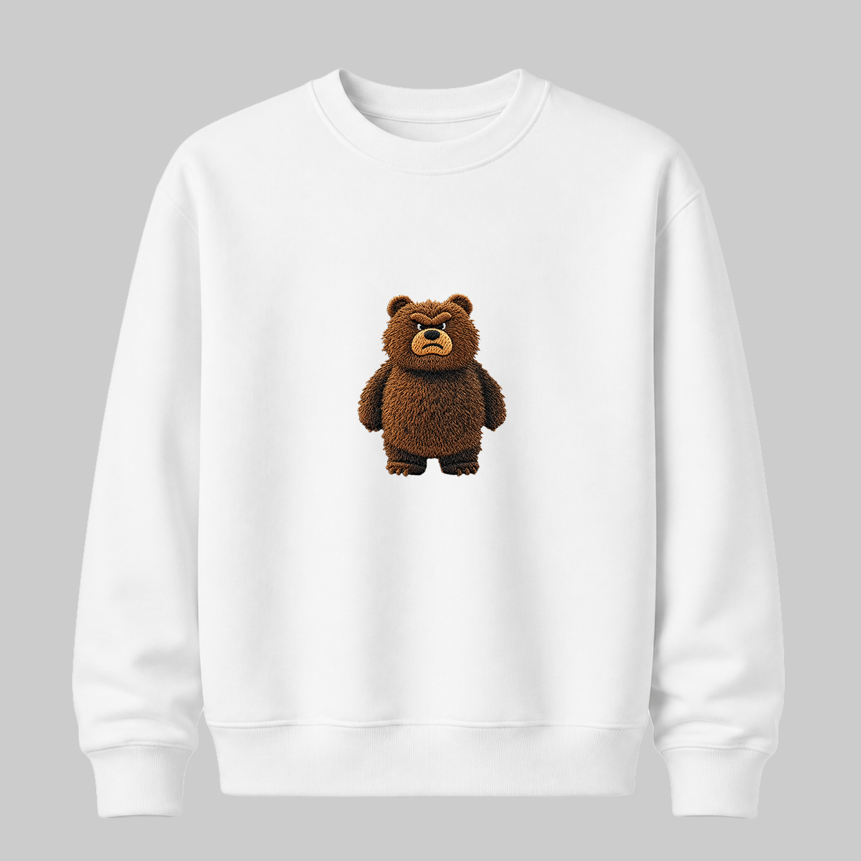 Brooding Brown Bear Sweatshirt — Bad Moods Club
