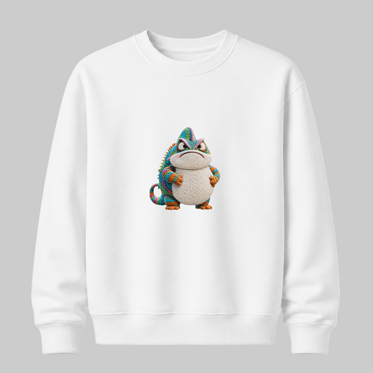 Rainbow Chameleon Sweatshirt — Bad Moods Club